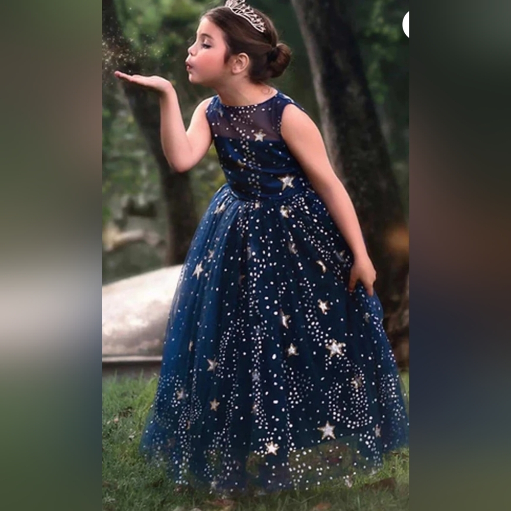 Trish SCULLY Antoinette Starry Night Blue Gown